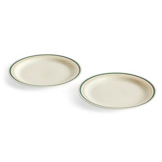 HAY Sobremesa Teller, &Oslash; 24,5 cm, gr&uuml;n / sand (2er-Set)