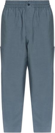 Kenzo Wijde Pijpen Broek - Heren - Wijde Broeken - Grijs - M - Wol - Broeken