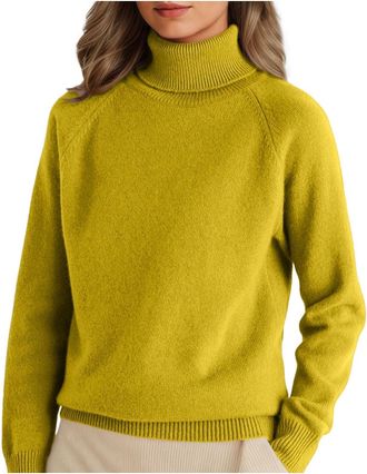 Generic White Hoodie Womens Jumpers for Women UK Womens Sweaters Autumn Sweaters Womens Half Turtleneck Long Sleeve Jumper Warm Sweater Top Ladies Jumpers