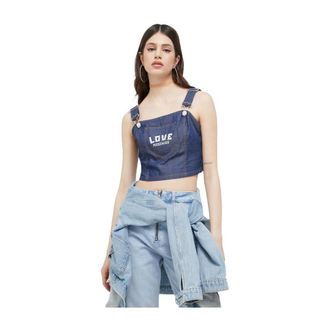 Love Moschino Donna, Top, Blu, M, new