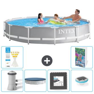 Intex Piscina Prism Frame Redonda - 366x76 Cm - 7-piezas S312