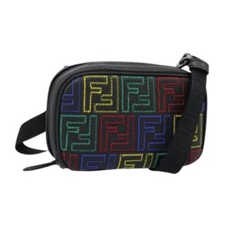 Fendi Pre-owned Cross Body Bags, female, Multicolor, Size: ONE SIZE Pre-owned Vintage Zucca Canvas Shoulder Bag