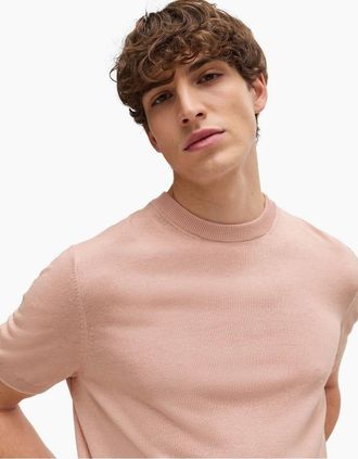 HUGO BOSS Mens Tramonte Knitted Top - Pink - Size: 42