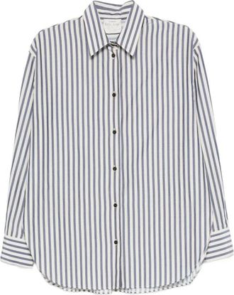 Forte_Forte Shirts - Dames - Overhemden - Blauw - XS - Overhemden