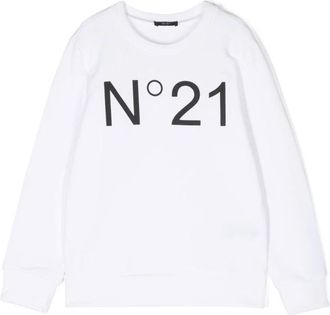 N&deg;21 Crew-neck Sweatshirt with Logo