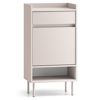 Selsey Selsey Dioce - Scarpiera Con Vani E Cassetto, Greige, 50 Cm