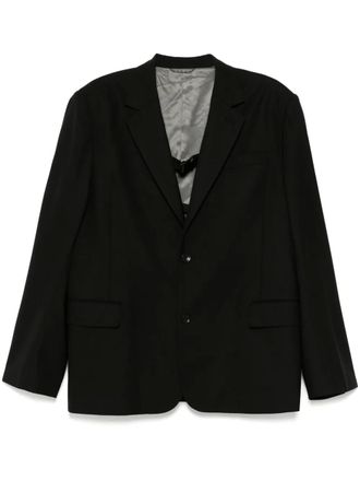 Doublet tailored jacket - men - Cupro/Polyester/Wool - M - Black