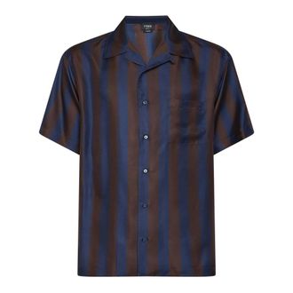Fendi Short Sleeve Shirts, male, Multicolor, Size: L Fendi Shirts
