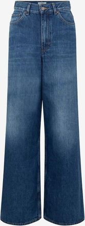 Chlo&eacute; Jeans mit hoher Taille und weitem Bein Night Blue