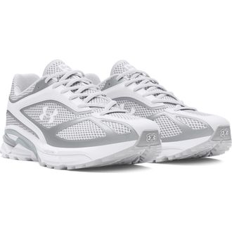 Under Armour Gender Inclusive UA Apparition Sneaker in White /Metallic Silver at Nordstrom, Size 16.5 Womens