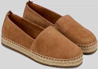 Marc O'Polo Espadrilles aus Veloursleder Modell GEM in Cognac, Gr&ouml;&szlig;e 36