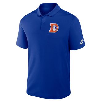 Nike Denver Broncos Rewind Victory Nike Mens Dri-FIT NFL Polo in Blue | 03584DA8WV-XMF