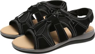 Generic Cocila Platform Sandals WomenS Breathable Leisure Outdoor Shoes Casual Fashion Thick-Soled Black, 6.5 Black Wedge For Women Boho Arch Support Ladies S