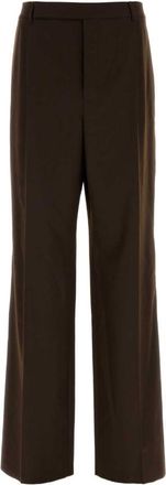 Saint Laurent Dark Brown Tailored Trousers
