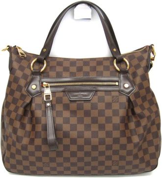 Louis Vuitton Evora Brown Canvas Handbag (Pre-Owned)