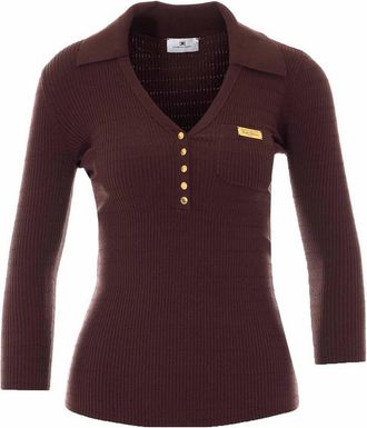 Elisabetta Franchi Brown Top