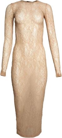 Wardrobe.NYC long-sleeve midi dress - Neutrals