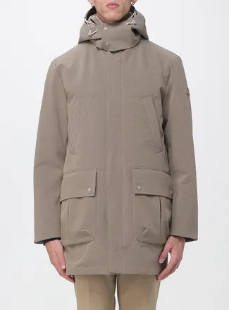 Peuterey Parka Mans in tessuto tecnico con pettorina e cappuccio amovibile