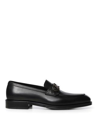 Ferragamo Leather Gancini Loafer
