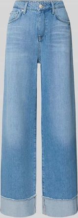 Raffaello Rossi Raffaello Rossi Wide Leg Jeans mit Umschlag Modell SVETNY TURN UP in Hellblau, Gr&ouml;&szlig;e 32