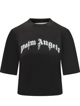 Palm Angels Black Graphic Crew Neck T-Shirt