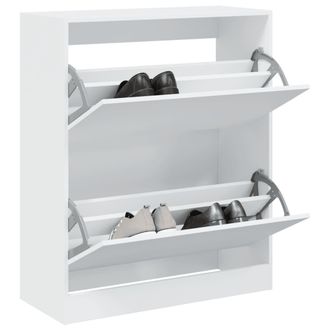 Berkfield Home Shoe Cabinet White 80x34x96.5 cm Engineered Wood