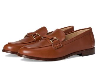 Lauren Ralph Lauren Tasha Leather Loafers Womens Dress Flat Shoes Lauren Tan : 7.5 B - Medium