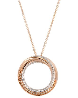Savvy Cie Jewels Silver 0.10 Ct. Tw. Diamond Drop Necklace