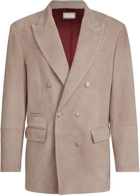 Brunello Cucinelli Suede blazer in Yuta at Nordstrom, Size Xx-Small Eu
