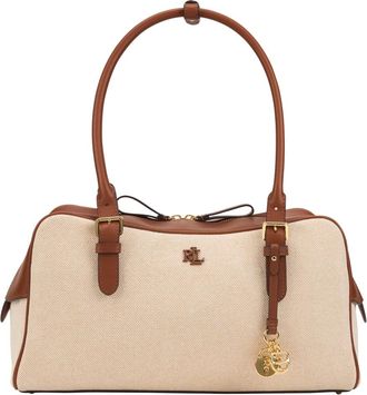 Ralph Lauren Shoulder Bags, female, Beige, Size: ONE SIZE Marcy bag made of cotton