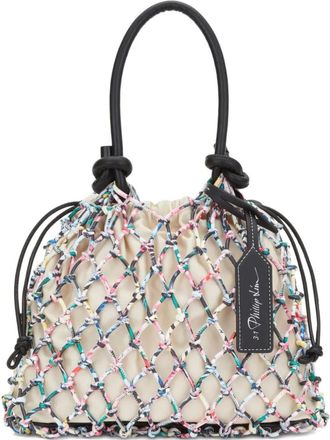 3.1 Phillip Lim Borsa tote con coulisse e decorazione in rete - Toni neutri