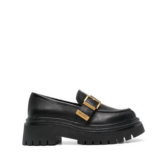 Twinset Zwarte platte schoenen - Dames - Loafers - Zwart - 41 EU - Schoenen