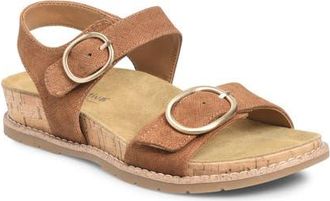 COMFORTIVA Gibson Slingback Platform Wedge Sandal in Tan at Nordstrom, Size 7.5