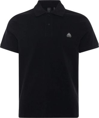 Moose Knuckles Everett Polo - Heren - Polos - Zwart - 2XL - Katoen - Tops