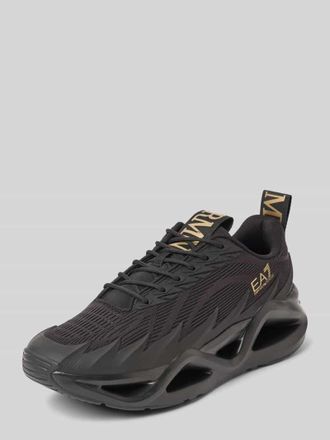 Emporio Armani Sneaker mit Logo-Applikation Modell INFINITY in Black, Gr&ouml;&szlig;e 46