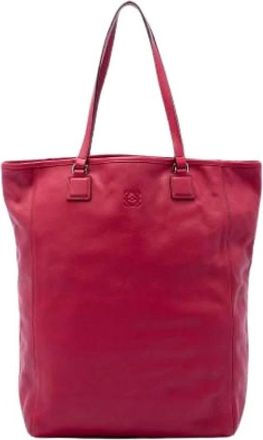 Loewe Pre-owned Tote Bag - Dames - Pre-owned - Roze - Maat: ONE Size Leer