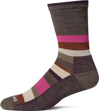 Smartwool Everyday Multi-Stripe Crew Socks Crew Cut Socks Shoes Taupe : LG (US Mens Shoe 9-11.5 - Womens Shoe 10-12.5), Merino/Nylon/Wool