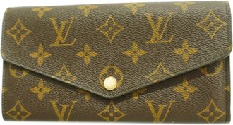 Louis Vuitton Brown Fuchsia Long Wallet (Bi-Fold) (Pre-Owned)
