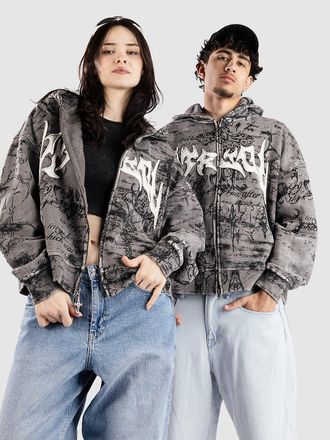 Vitriol Scrolls Sweatjacke gray