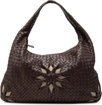 Bottega Veneta Pre-owned Bottega Veneta Large Nappa Intrecciato Floral Cutout Veneta Hobo 115654 VACG1 2064