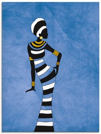 Artland Glasbild »Afrikanische Frau« Frau 1 Stk. tlg. in verschiedenen Grössen
