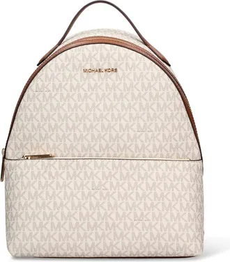 Michael Kors Mochila mediana con logo Sheila - Bags - Mujer - Beige - ONE SIZE