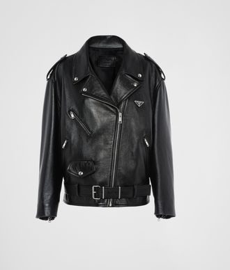 Prada Nappa leather biker jacket