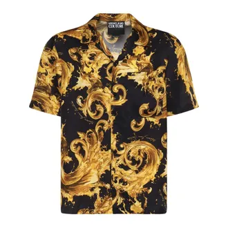 Versace Jeans Couture Short Sleeve Shirts, male, Multicolor, Size: XL Camicia M/C