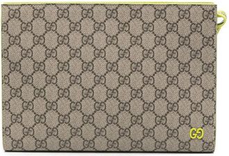 Gucci Small GG Canvas Clutch Bag