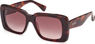 Max Mara MM0091 GLIMPSE3 52F Womens Sunglasses Tortoiseshell Size 53