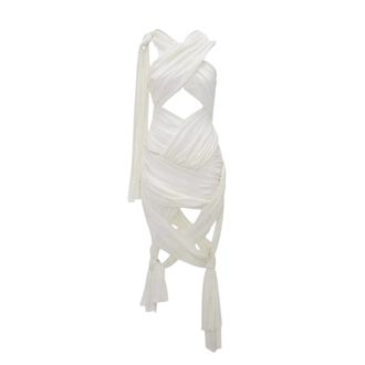 J.W.Anderson Dames, Jurken, Wit, Maat: M Katoen