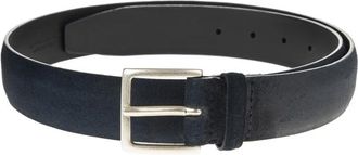 Orciani Cloudy Suede Riem - Heren - Riemen - Blauw - 95 CM - Leer - Accessoires