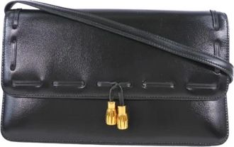 Herm&egrave;s Pre-owned 2Way Clutch Schoudertas - Dames - Vintage Schoudertas - Zwart - ONE Size - Leer - Vintage