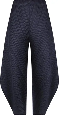 Issey Miyake Broeken, Dames, Zwart, L, Wide Broeken